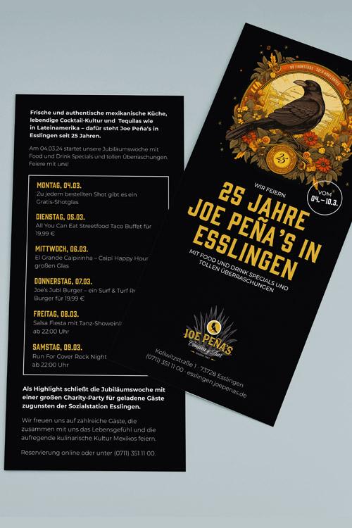 Flyer: 25 Jahre Joe Peña’s in Esslingen
