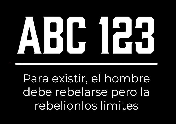 Joe Peña’s Schriftmuster: ABC 123