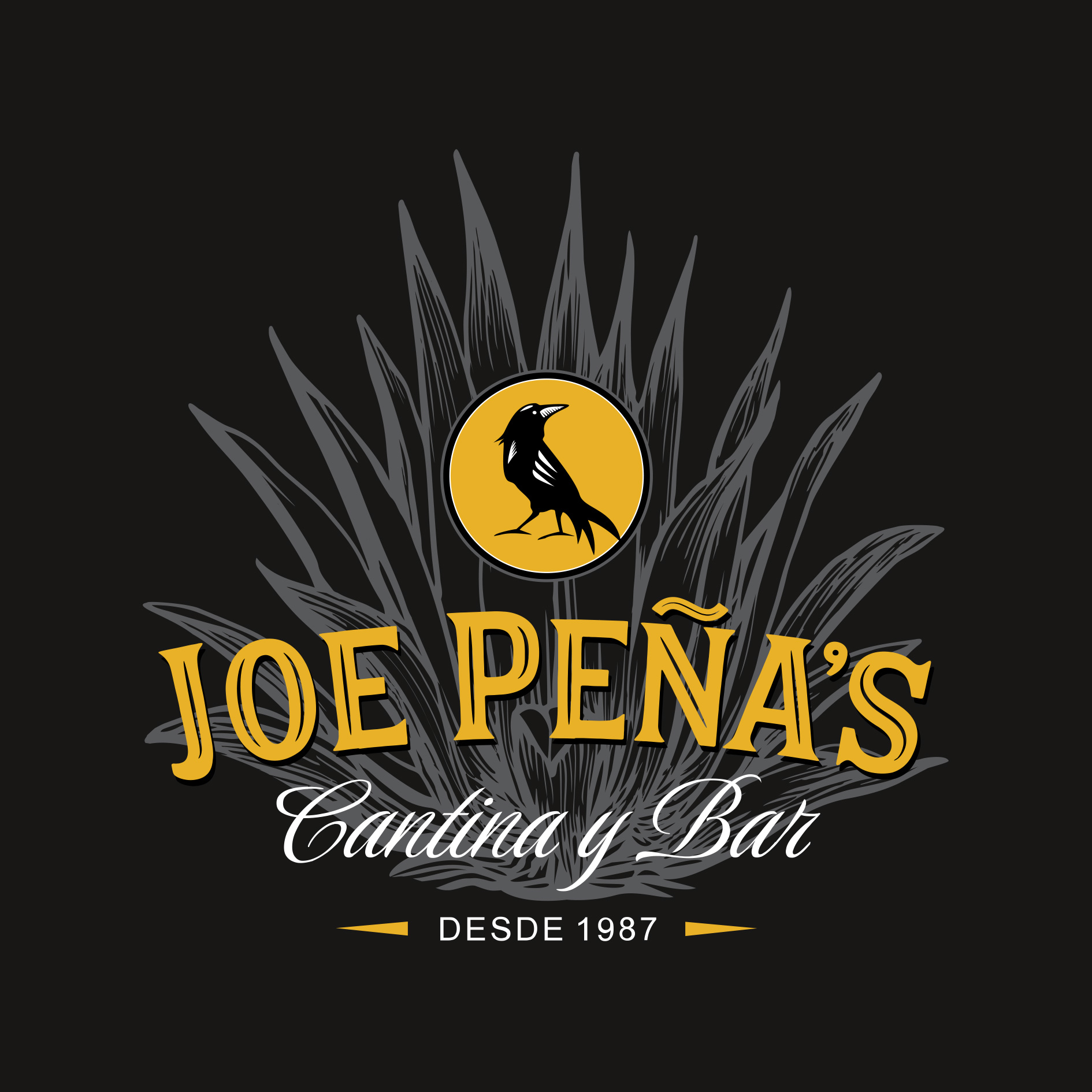 Joe Peña’s Logo für dunklen Hintergrund